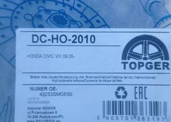 Tarcze kotwiczne, antybryzgowe (43253SMGE60)