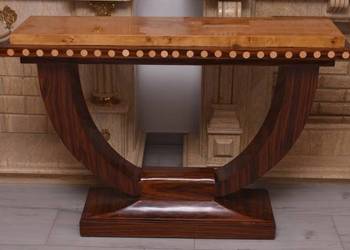 Drewniana Konsola Stolik Styl Art Deco - Komoda - Pomocnik - Dekor Unikat