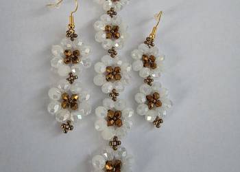 Damska bransoletka i kolczyki - dł. 19,5 cm