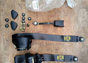 Fiat Cinquecento Pasy bezpieczeństwa + zapinki, komplet NOWY ORYGINAŁ TRW