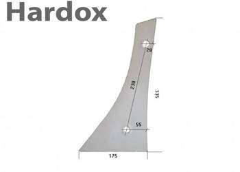 Pierś HARDOX VRP300/L VRP-300 O części do pługa RABEWERK