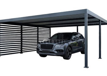 CarPort PREMIUM - wiata samochodowa 6x5  dodatkowa zabudowa TS1248