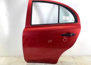 DRZWI LEWY TYŁ NISSAN MICRA K13 Hatchback RED