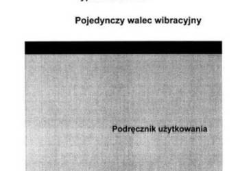 DTR Instrukcja Obsługi Operatora JCB Vibromax VM 75 D / PD
