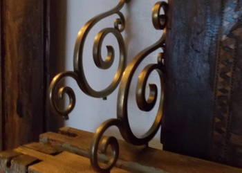 Piękna Stara Mosiądzowana Zawieszka - Ozdoba - Dekoracja - 2 szt.-Vintage