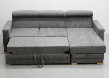 TTG Grafitowy NAROŻNIK funkcja spania pojemnik na pościel rogówka kanapa