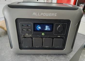 Oryginalna stacja zasilająca Allpowers R1500 AC 1800 W lifepo4 1152 Wh
