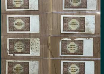 Banknoty 10 złotych z 1946 roku kolekcja