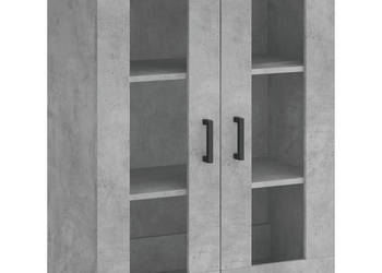 Szafka wisząca szarość betonu 695x34x90 cm WM-828480