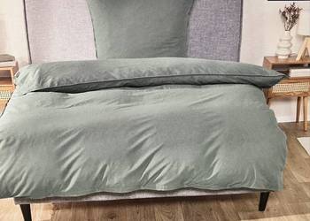 Pościel 1-osobowa Livarno Home Renforcé 150×210 cm – Zielona 100% bawełna