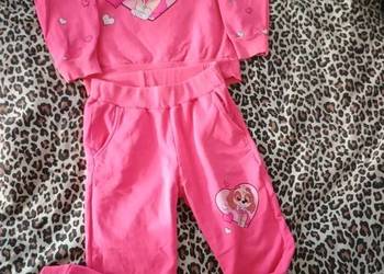 Różowy komplet dresowy dla dziewczynki 6-7Y