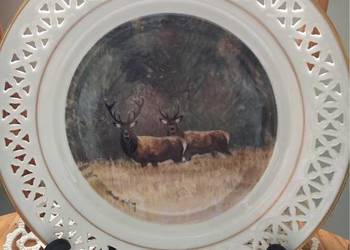 Talerze motyw zwierzęta leśne