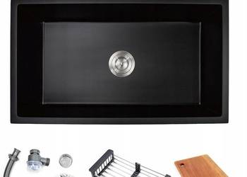 Zlewozmywak granitowy, czarny zlewozmywak DALUOBO