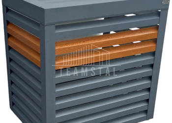 Osłona klimatyzatora pompy ciepła 80x50x120cm antracyt TS550
