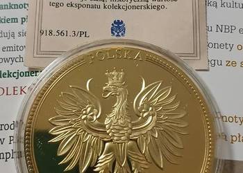 Medal kolekcjonerski z wizerunkiem banknotu 50 zł