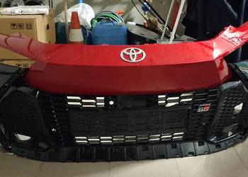 Zderzak grill toyota chr II 2 c-hr II czerwony kompletny