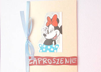 zaproszenia dla dzieci, minnie zaproszenia C6, bajkowe zapro