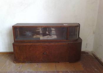 Biblioteczka z okresu PRL - stan dobry (120x35x65cm)