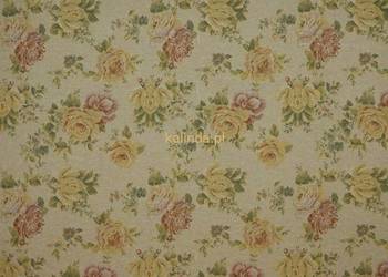 Tkanina tapicerska gobelinowa Kwiaty Pastelowe SIM 8