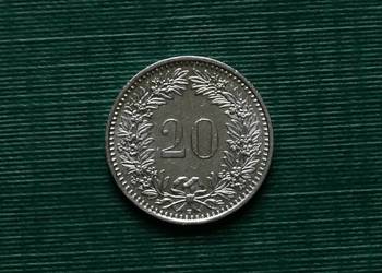 SZWAJCARIA - 20 rappenów, 1993r