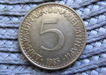 Jugosławia 5 Dinarów 1985r