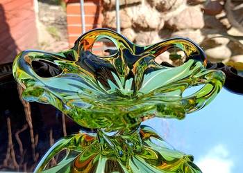 Piękna owocarka patera w kolorze cytrynki Czechy