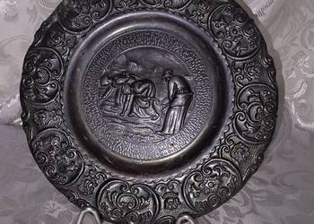 talerz ozdobny metal
