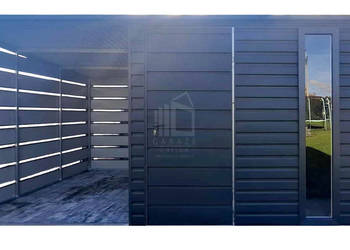 Schowek - domek ogrodowy 3x3m - wiata 3m - drzwi - okno dach ID1133