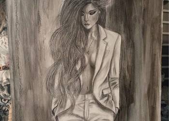 obraz "in a suit" handmade