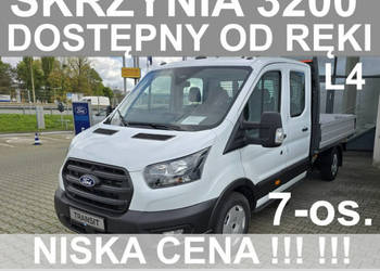 Ford Transit L4 7-os. Skrzynia 3200x2000 Brygadowy KameraCzujniki Od ręki …