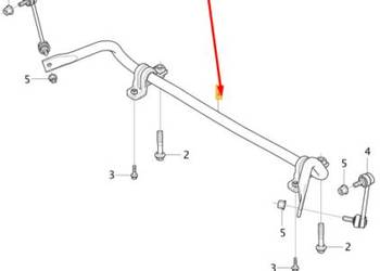 VOLVO V90 CC przedni drazek stabilizator przod OE