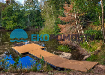 Pomost pływający 13mb, 34mkw z deską kompozytową