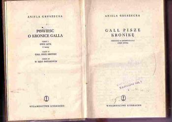 (3408) GALL PISZE KRONIKĘ – ANIELA GRUSZECKA