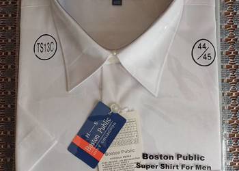Koszula męska biała "Boston Public".