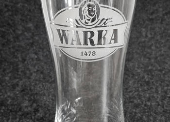 szklanka na piwo Warka jasne pełne 0,5 l pokal kufel