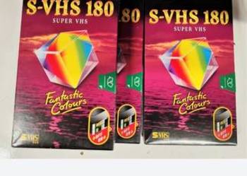 Kaseta S-VHS EMTEC 180/240 lub TDK 120