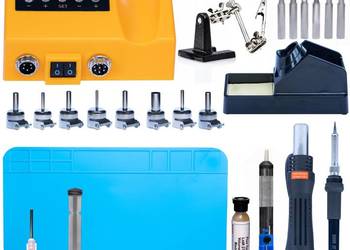 Stacja Lutownicza Rosfix OH660 | 660W, 2w1, 5 Grotów, Mata 200x300mm