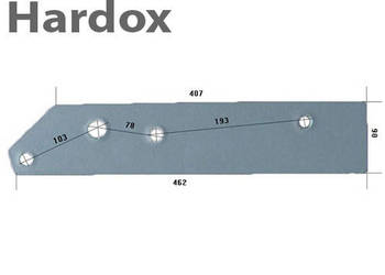 Płoza krótka HARDOX 16001181/P 16501171/P do pługa REGENT