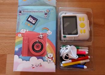 Cyfrowy Aparat Drukuś dla Dzieci z Natychmiastowym Drukiem + Zestaw Wkładów