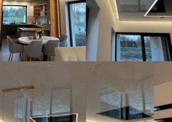 Wykończenia wnętrz sufity napinane.Różne warianty.