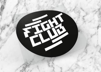 Naklejka K13 + FIGHT CLUB 8 x 8 cm problem pro8l3m #1