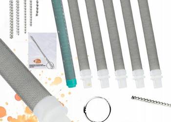 Filtr Paluszkowy 60 Mesh + 30 Mesh + Metalowe Wyciory 5szt. | do Agregatu…