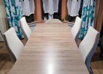 Stół rozkładany z dostawką i blatem zapasowym