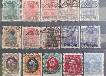 Znaczki pocztowe Danzig - zestaw 2