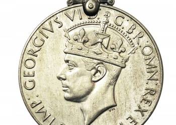 medal WIELKA BRYTANIA, GEORG VI BRYTYJSKI MEDAL WOJENNY 1939-1945