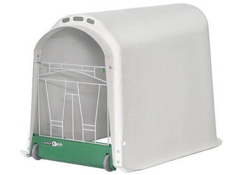 Domek dla cieląt pojedynczy CalfOTel Plus z przednią bramką z progiem (z k…