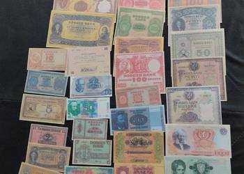 NORWEGIA zestaw 43 banknotów