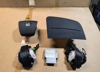 Skoda Fabia II 07-10 - Airbag Komplet poduszek kierowcy pasażera pasy sens