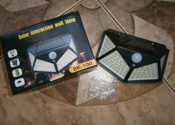 lampa solarna 100 led z czujnikiem zmierzchu i ruchu.