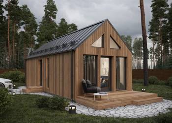 Frame Panel Modular House with 38 m² Terrace